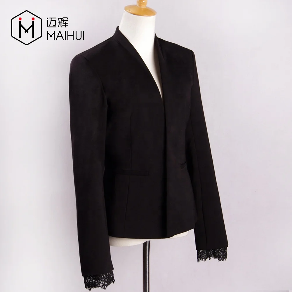 Wholesale Custom Lady Business Suits Women Jacket Black Suits