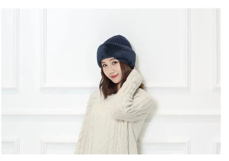 Winter Knitted Balaclava Beanie Hat Warm Cycling Ski Bandana  Warm Hat Earmuffs Head knit Cap Balaclava knitted Hats Winter