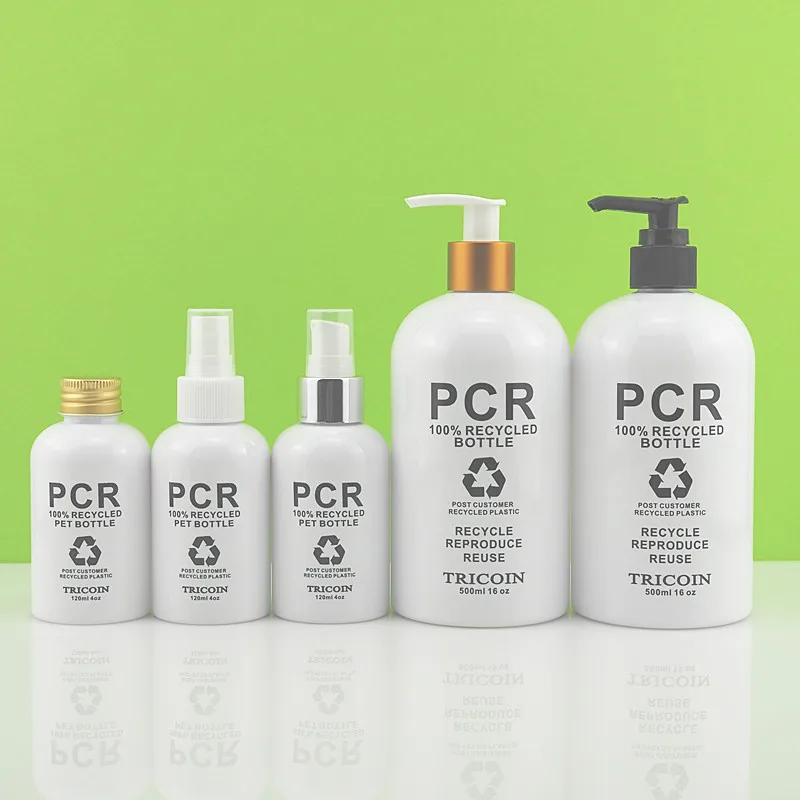 Распылитель для ухода за кожей PET boston круглая пластиковая бутылка ПЦР 1 унция 2 унции 4 5 унций 6 8 10 16