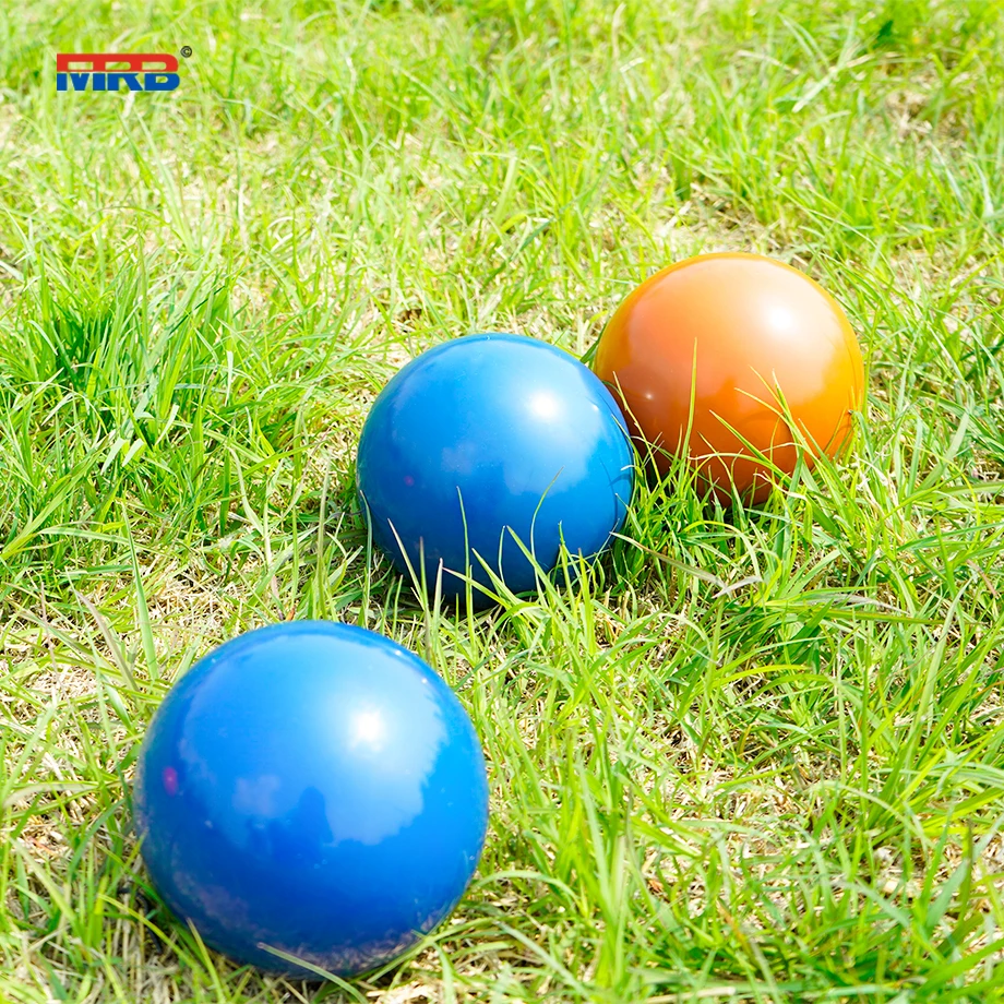 Deluxe 8 Resin Bowls Bocce Game Set Red Green Sports Outdoors