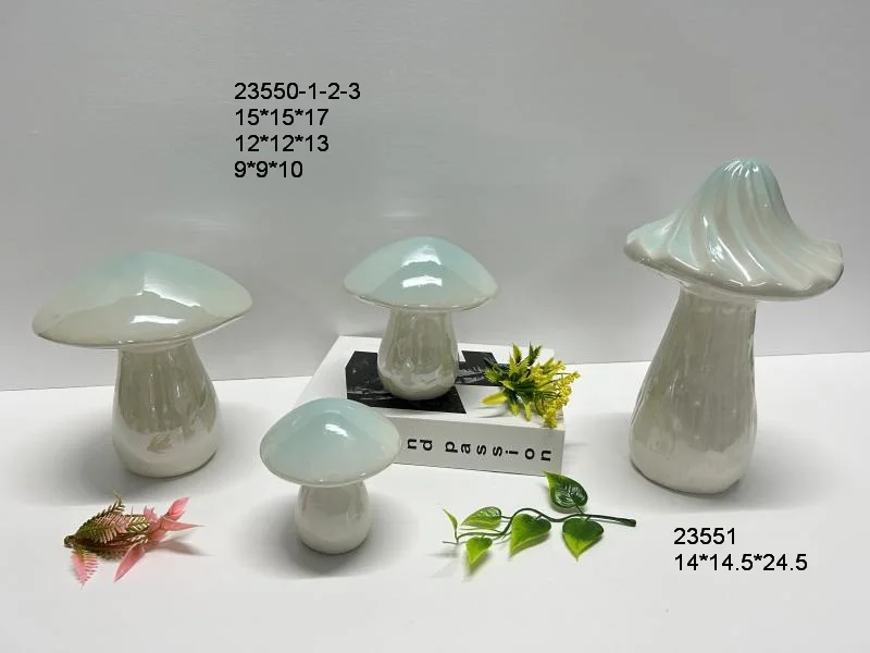 New Design Easter Ceramic Mushroom Decoration Cute Home Decoration for Spring Season