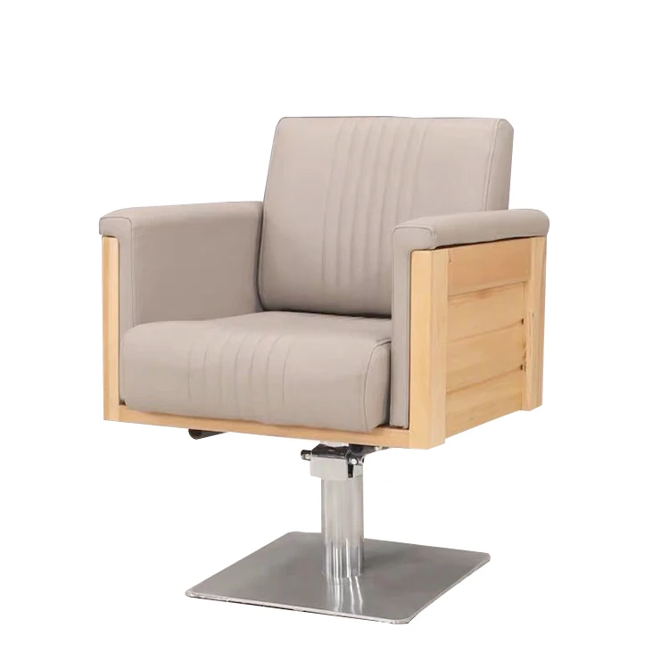 Light Gray Synthetic Leather Hairdressing Chair for Sale