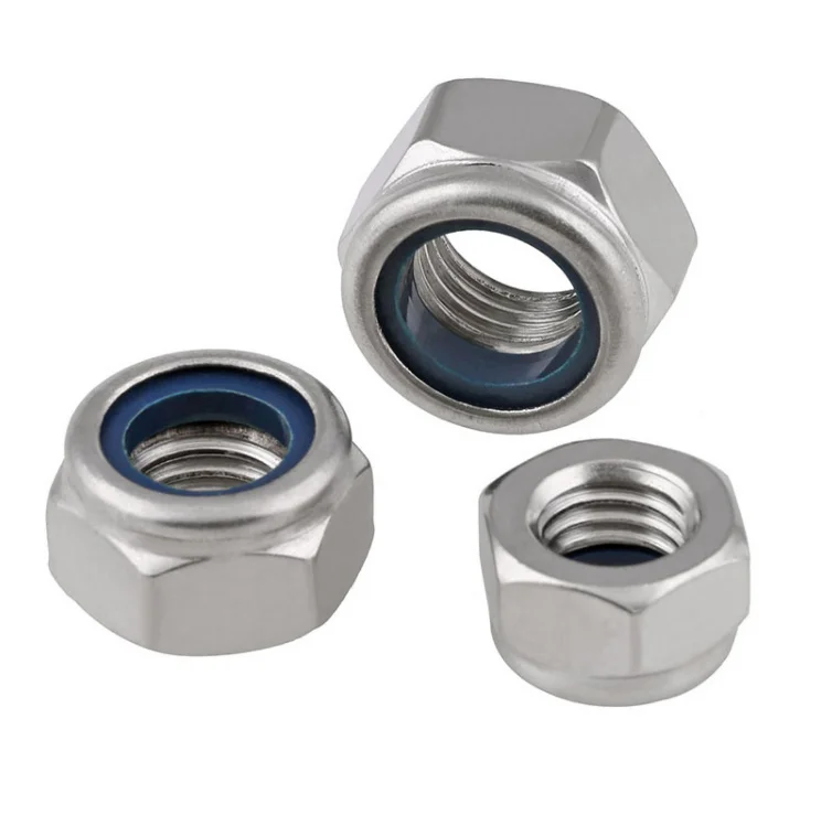 Fastener manufacturer carbon steel Self Locking Nut galvanized self-locking hex nut