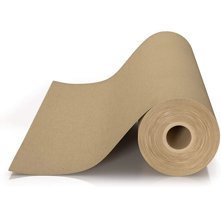
Free sample Factory Furnish Amazon Pe Coated 125gsm Recycled Brown Jumbo Small 80g Kraft Paper Rolls for Paper Bag 