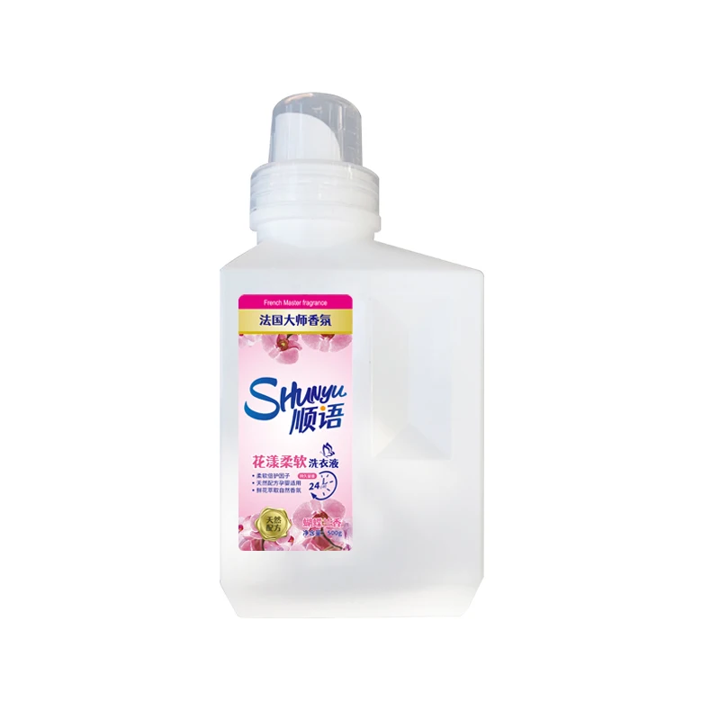 Cheap Price Wholesale Private 500g Floral Scent Natural Soft Laundry Detergent Washing Soap Liquid