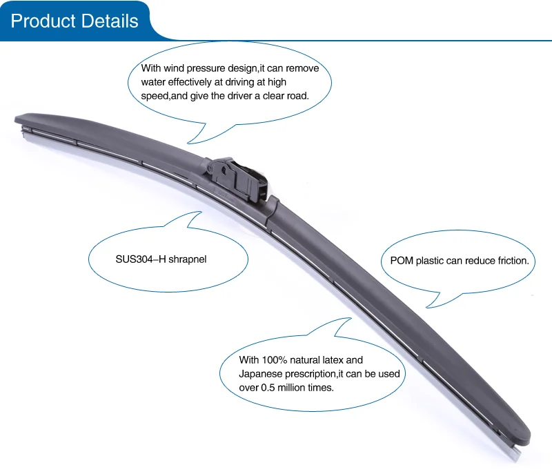 Factory DSY 866 Very high sense of use Novel design with clear market positioning For windshield wiper blade