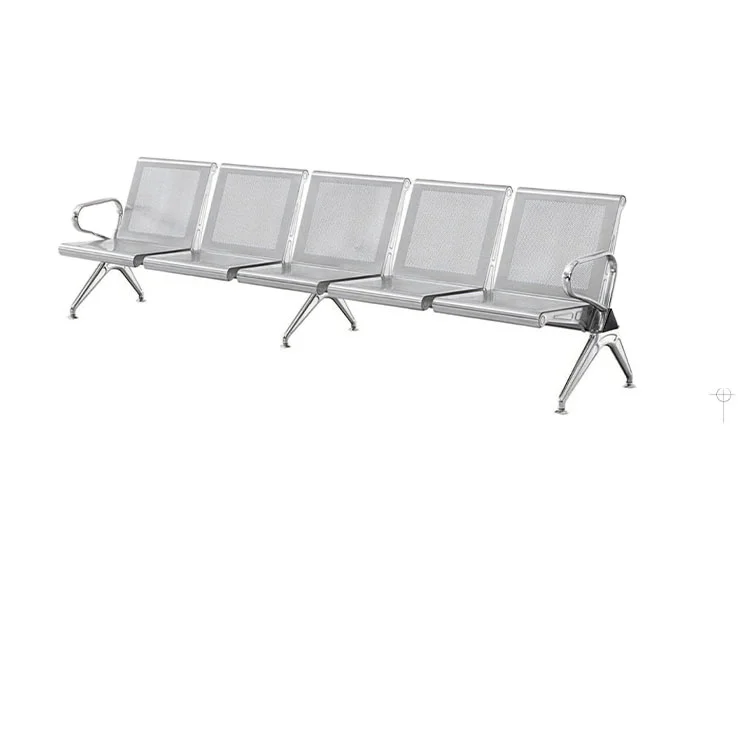 Airport Waiting Chairs Gang Chair Seats Steel Optional PU Leather Cushion Three Seats Tandem Bench outdoor chairs