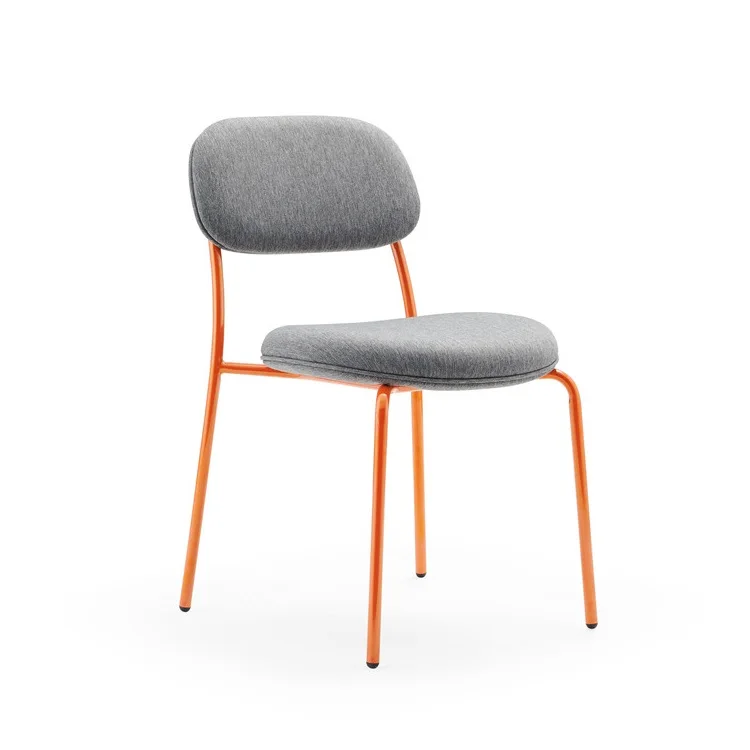 Hot Sales Company Indoor Office Chair With Iron Legs Thicken Seat Lounge Chair