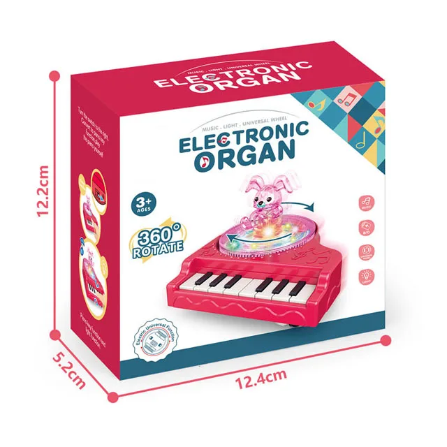 Universal electronic organ toy musical instruments battery operated toy piano with light