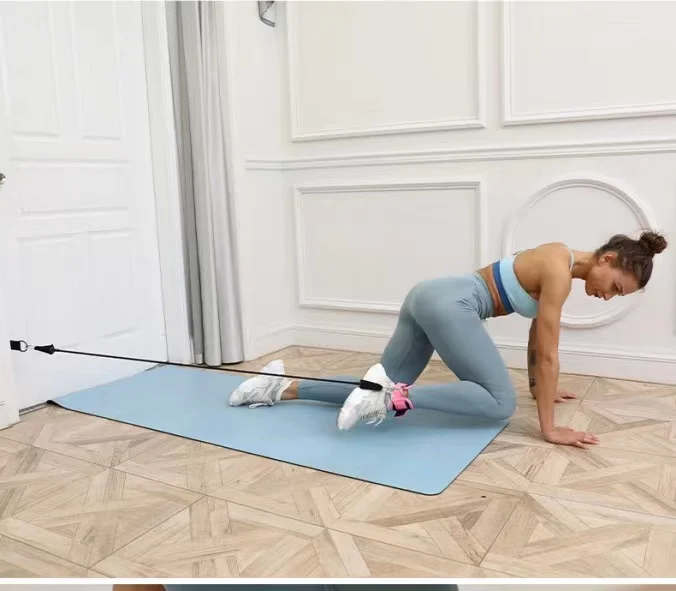 Conway ASP001 Custom Logo Gym Workout Fitness Cuffs Leg Exercise Ankle Strap for Cable Machine