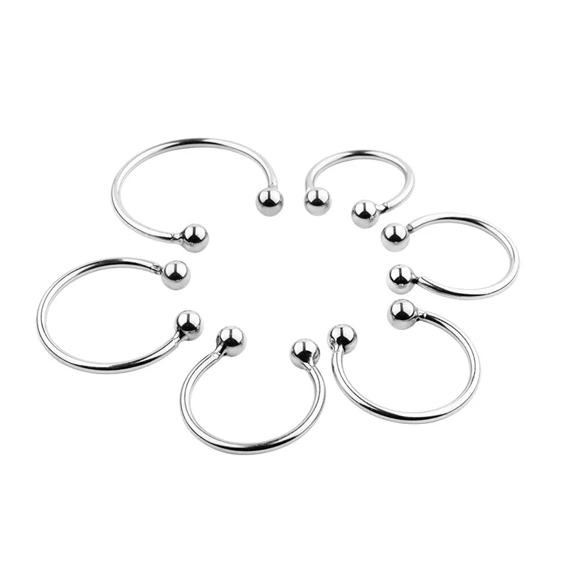 6 Size Delay time Stainless Steel Penis Ring jewelry Male Chastity cock ring