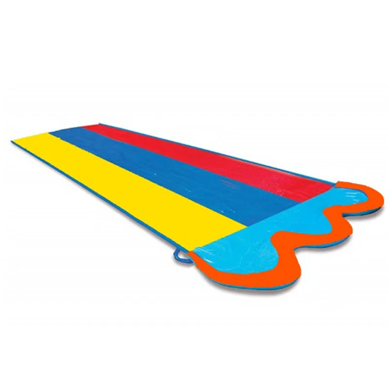 D07 J inflatable red racing water slide Float backyard garden Slip and Slide for kids and adult