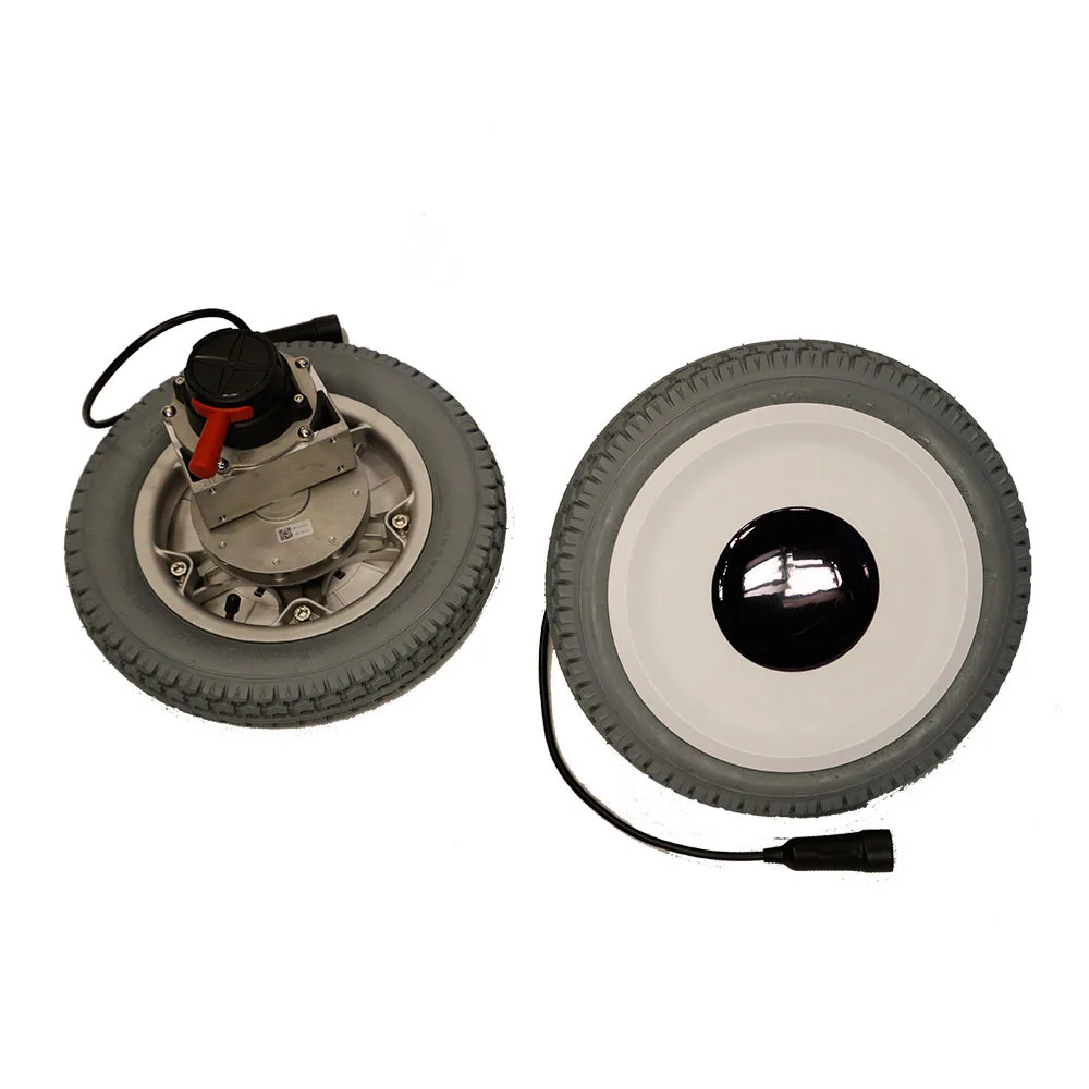 Yuanlang China manufacture BLDC motor with 10 inch solid tire brush-less electric wheelchair joystick handle controller