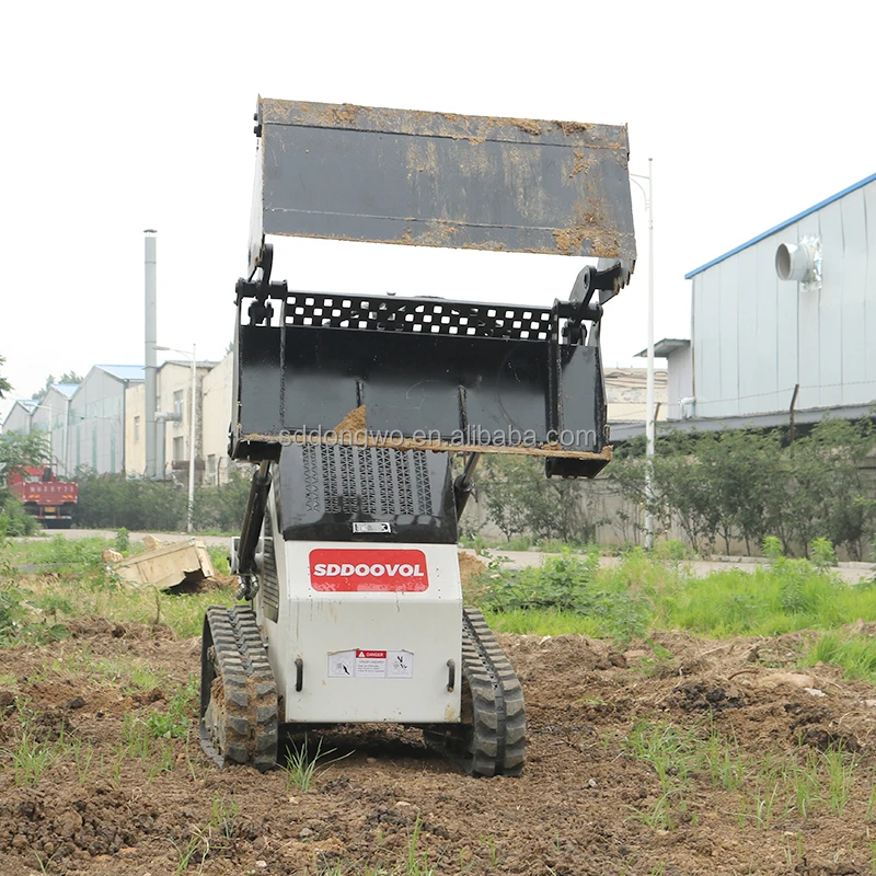 Mini loader skid steer loaders with tracked snow blower lawn mower breaker hammer earth-moving machinery