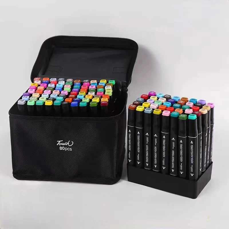 262 Colors Sketch Drawing Twin Tip Alcohol Art Marker Pen Set Dual Tip Art Markers Paint Markers