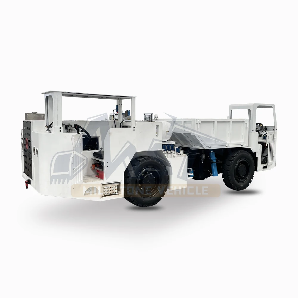 Mining Truck Double Acting Cylinder Drive Articulated Mini Dumper Truck Underground Tunnel Sand Loading Articulated Dumper Truck