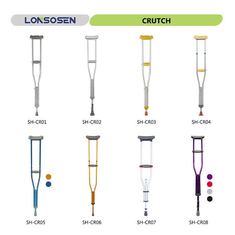 china custom crutches colored aluminum orthopedic hand forearm elbow crutches price