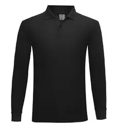 2023 Wholesale Customization Logo Cheap Long Sleeve Polyester Cotton Polo Shirt Golf Custom Plan Men Long Sleeve Polo