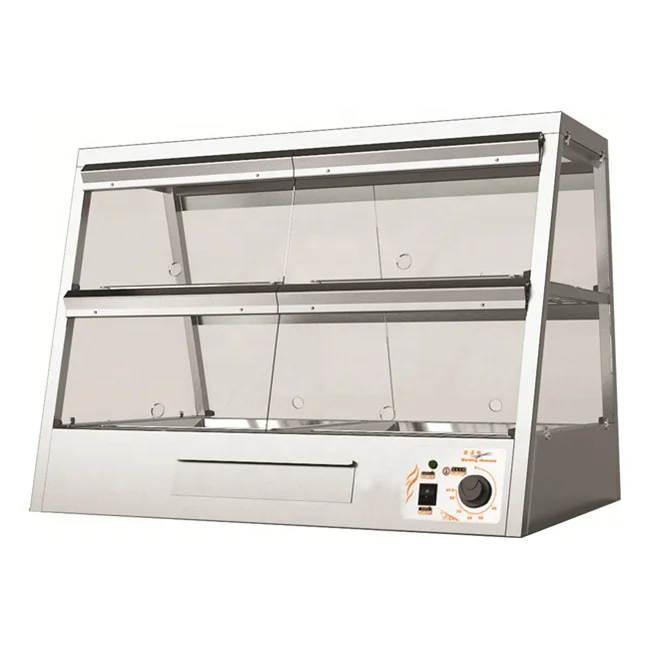 COMMERCIAL KFC HOT DISPLAY SHOWCASE FAST FOOD WARMER 1.2METER LONG