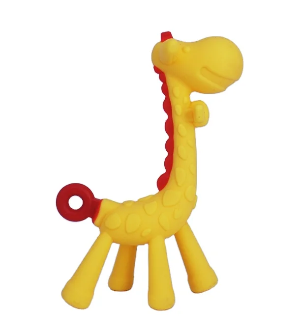 Promotional Animal Shape Bpa Free Non-toxic Silicone Teether Baby Chew Toys