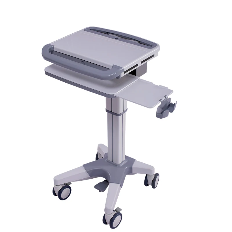 
Height Adjustable Mobile Hospital Medical Laptop Cart For Dental Clinic Trolley 