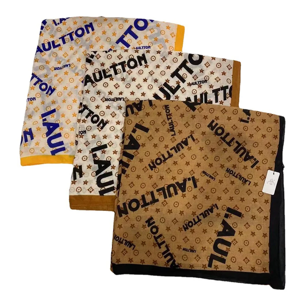 Newest Fancy Custom Premium Ladies Muslim Hijab Fashion Scarf Malaysia Arab Shawl Ethnic Women Soft Linen Cotton Blend Scarves