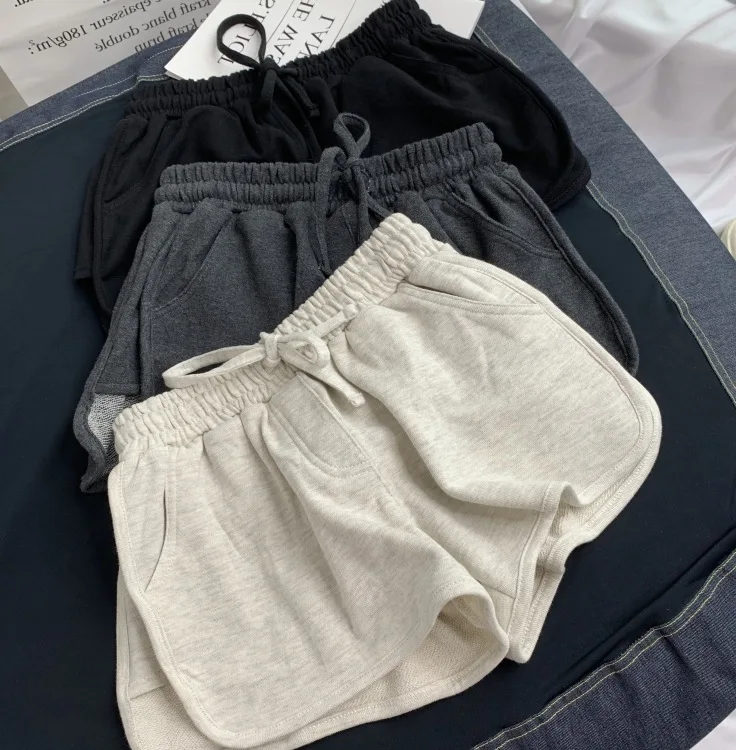 Wholesale Women Custom Cotton Blank Gym Jogger Sweat Shorts