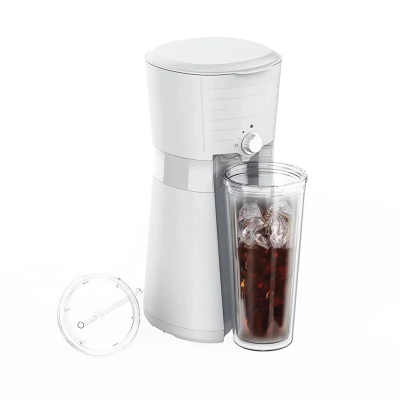 Factory District Drip Coffee Maker Automatic Portable Coffee Machine Black OEM Cup Hot Steel Logo Customized