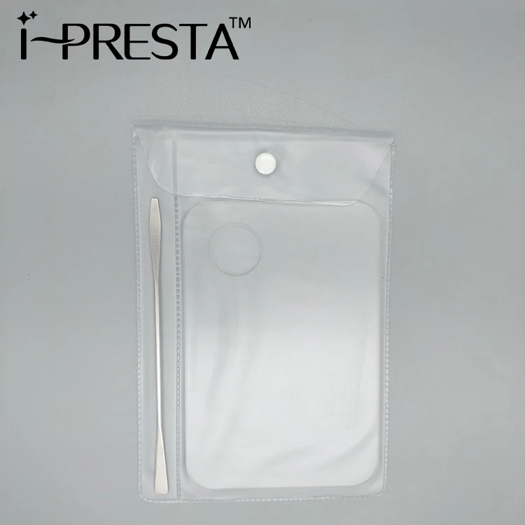 Cosmetic Mixing Palette and Spatula Transparent Clear Acrylic Makeup Palette