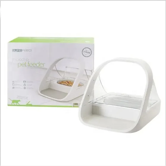 Automatic Pet Feeder Microchip Pets Feeder Suitable Both Wet Dry Food Free Eoutletdeals Value Bundle Bowls Dog