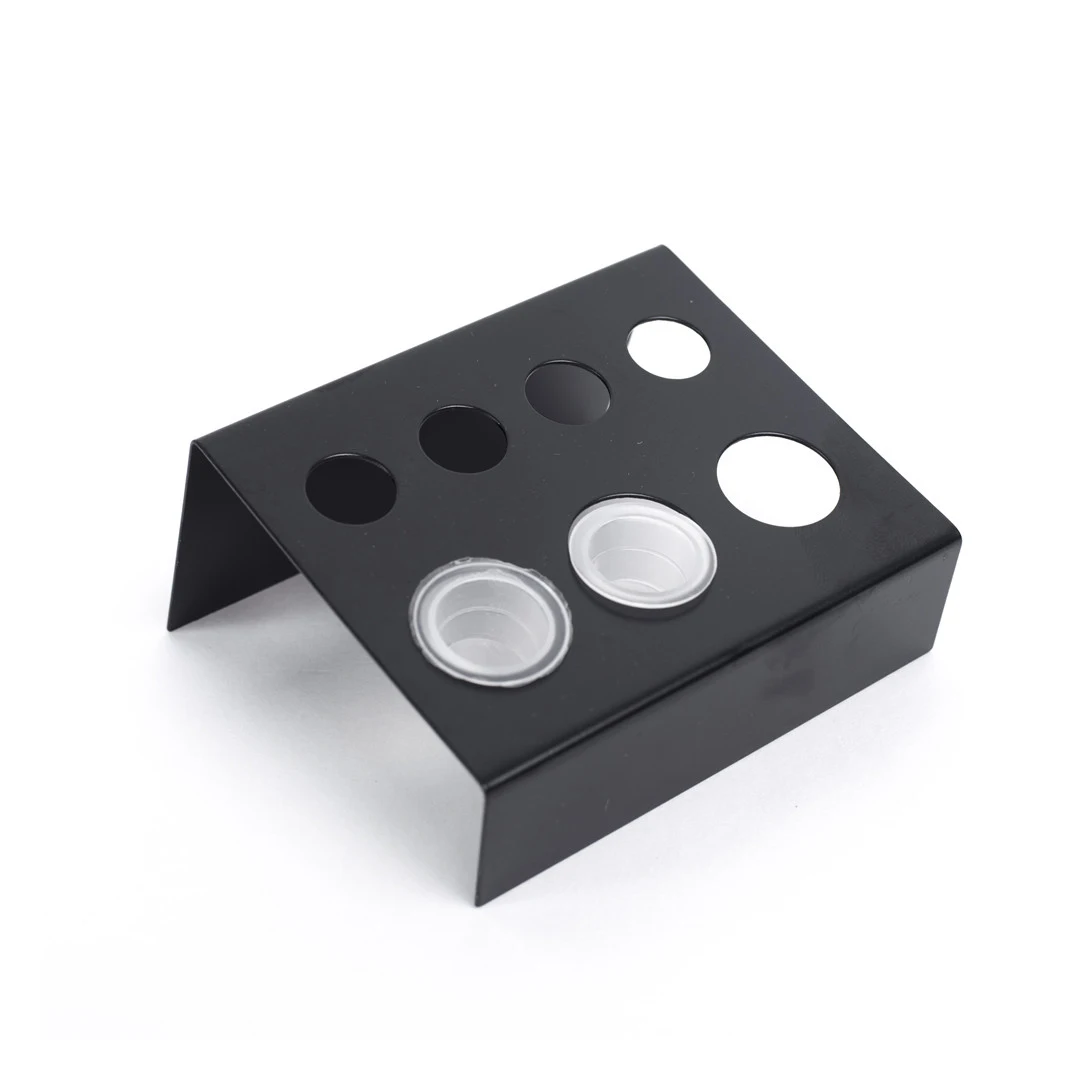 Black Stainless Steel Tattoo ink cup holder Shelf Stand 7 Holes Pigment Stand Tattoo Accessories Tool