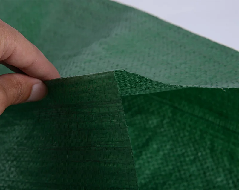 Green Polypropylene Lamination Plastic Pp Woven Bag Waterproof Plastic Woven Bags