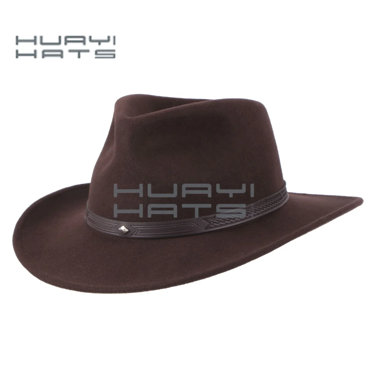 HUAYI HATS wool felt western hats cowboy western hat for men Outback