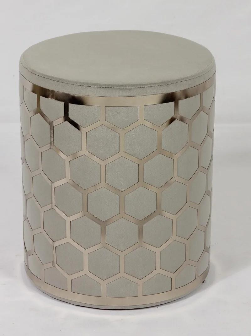 Stool New Sale Dining Round Modern Indoor Home Living Room Furniture Gold Metal Chairs Velvet Ottoman Stools