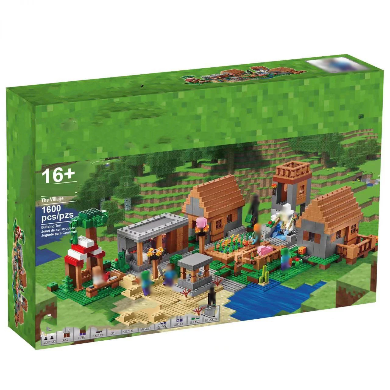 DIY My Village World Model ABS Building Blocks Educational Assembly Mine Crafthouse Build Bricks Blocks Toys for Children Gifts