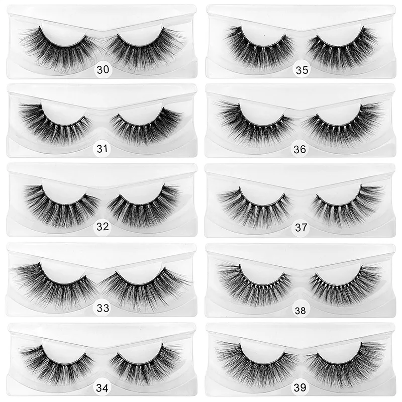 6D Mink Lashes Natural False Eyelashes Long Set faux cils Bulk Makeup wholesale lashes
