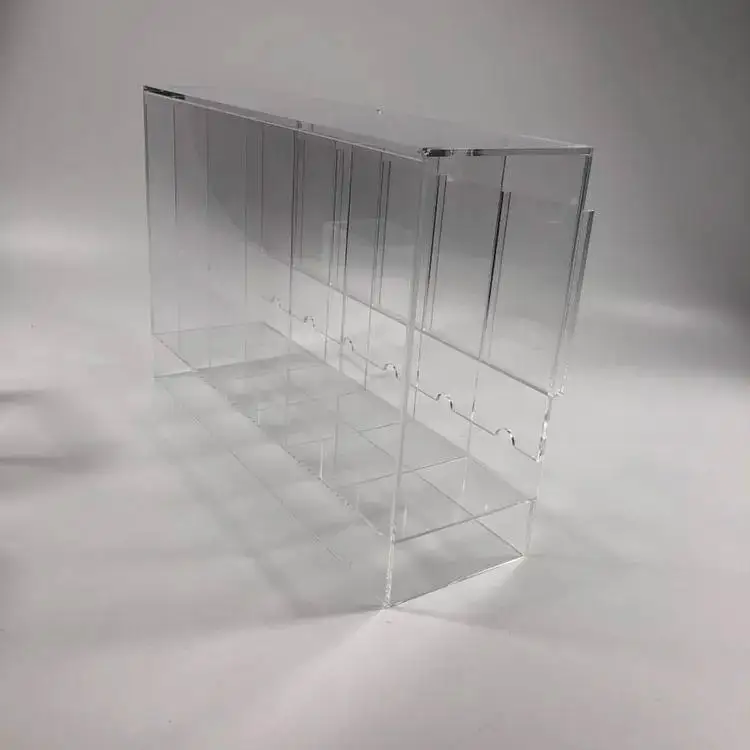 Custom Tcg Mtg Yugioh Po kemon Booster Packs Display Wholesale 3 Or 6 Slot Acrylic Booster Pack Dispenser