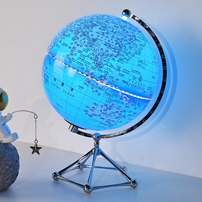20cm light custom lightup world map globe earth desk acrylic custom chrome holden gift plastic pink new decoration globe
