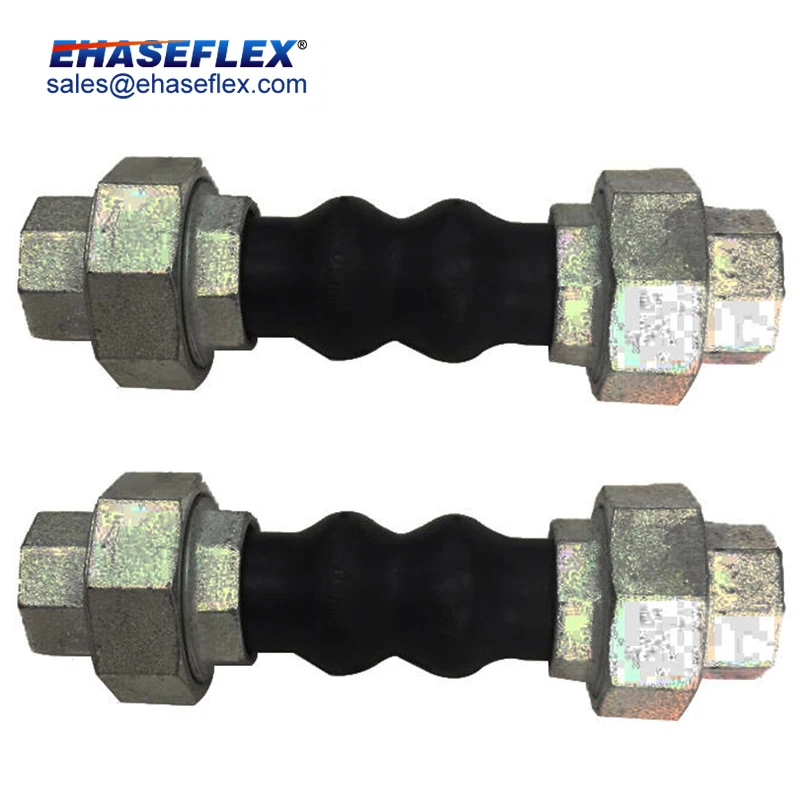 Factory Direct Price Iso Certificated Natural Double Ball Rubber Pipe Flange Connection Expansion Joint Twin Sphere Rubber Joint