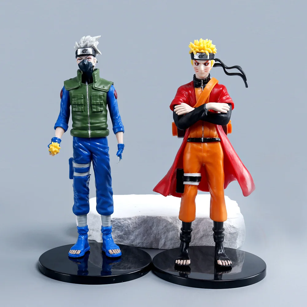 Zealed Wholesale High Quality Anime Narutoing PVC Action Model Figure Toys Kakashi Sasuke Uzumaki Character Action Figures