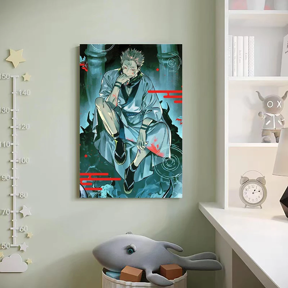 Guanjun 40*60 см shonen jump манга постер настенное искусство декоративная картина для спальни jujutsu kaisen Печать на холсте sukuna аниме живопись