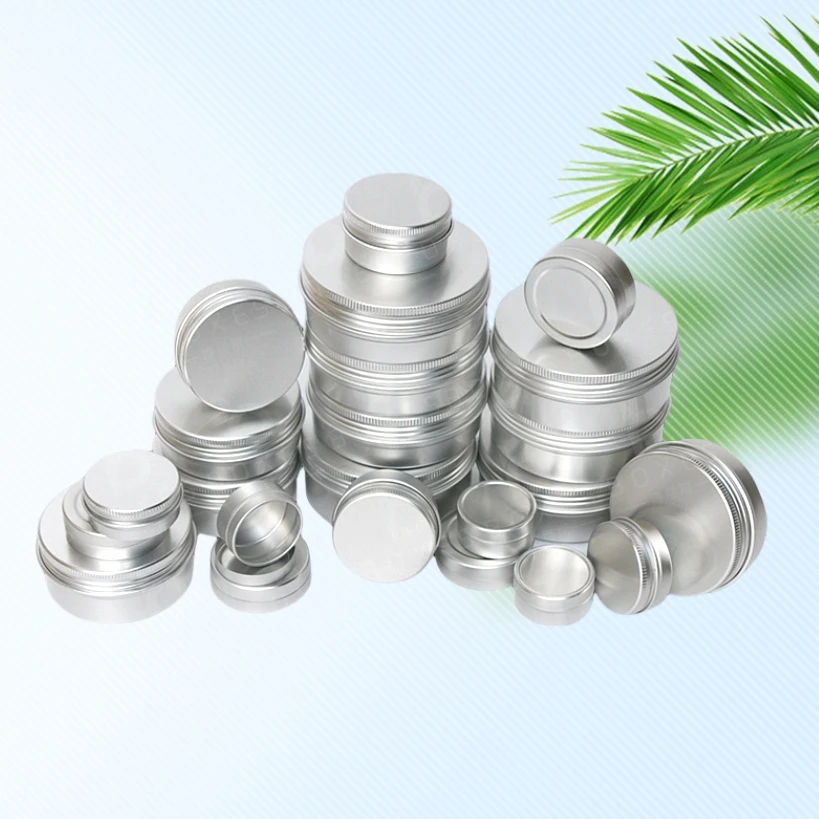 Custom Colorful 30g 50g tin jar vintage tin box tin tea leaf box aluminum jar for cosmetic and food