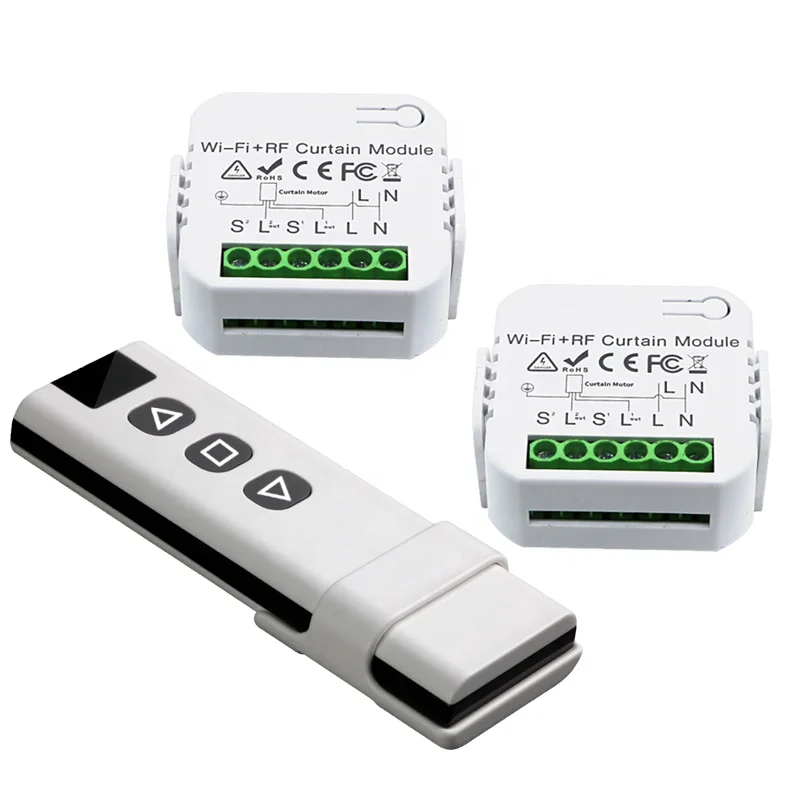 WIFI controller Smart Curtain Robot Track Tuya Smart Wifi Curtain Motor Rail Smart Curtain operator factory outlet HFY