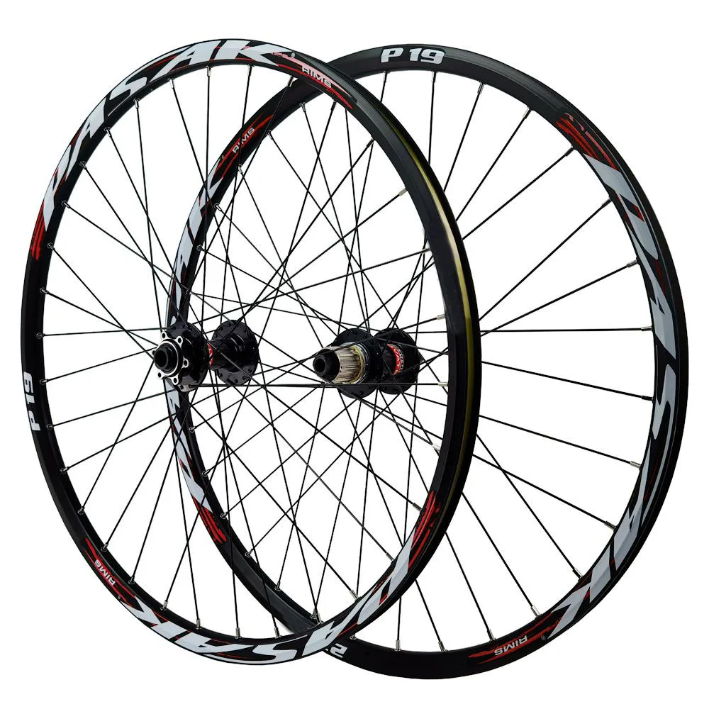 Novatec041042 Joytech Mountain Bicycle Wheelset Front 2in Rear 4in Bearing Hub 15-12thru Axle 100-148 Rear 27.5in-29in Alloy
