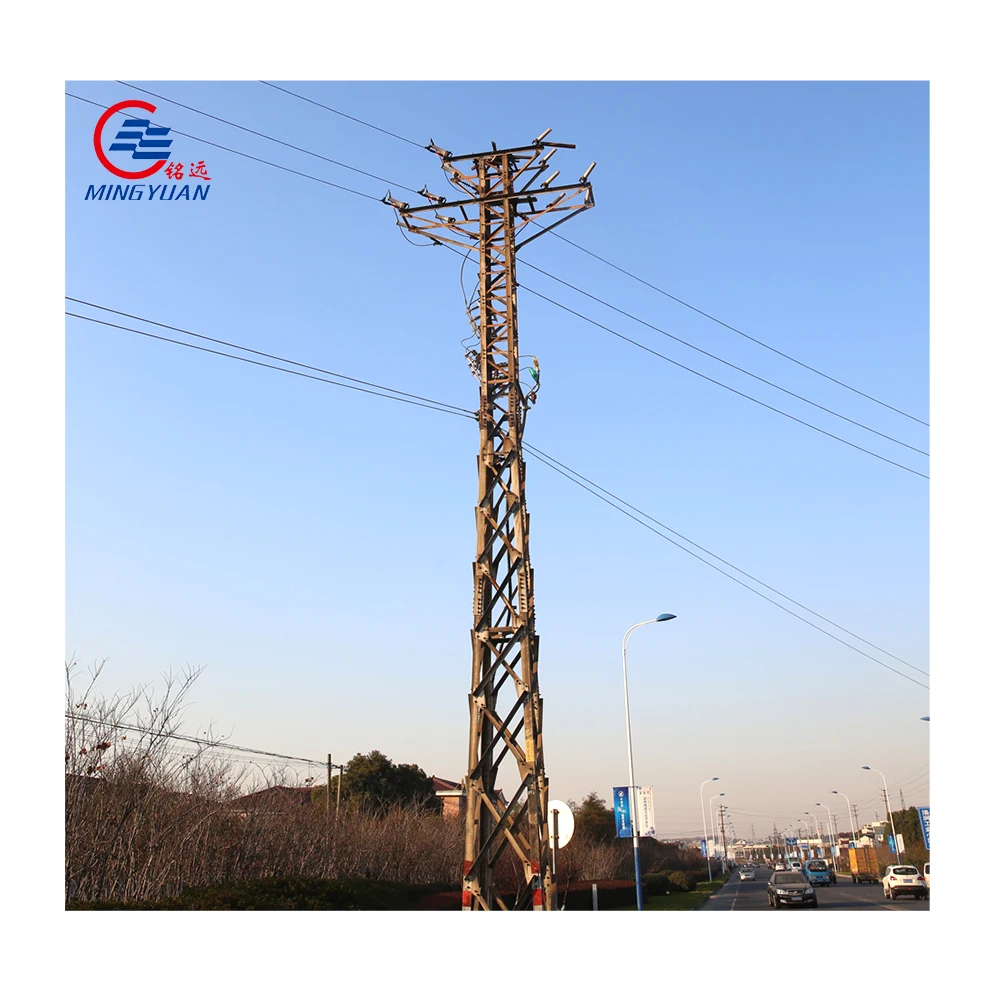 33KV ~132KV Hot Dip Galvanized Electric Steel tower Power tower Transmission Line tower