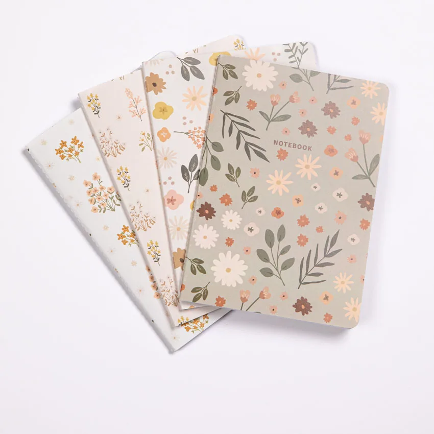 Custom Logo High Quality School Soft Cover Stationery Exercise Fashion Printed Notebooks  Stitching  A4 A5 Size Cheap Notebook