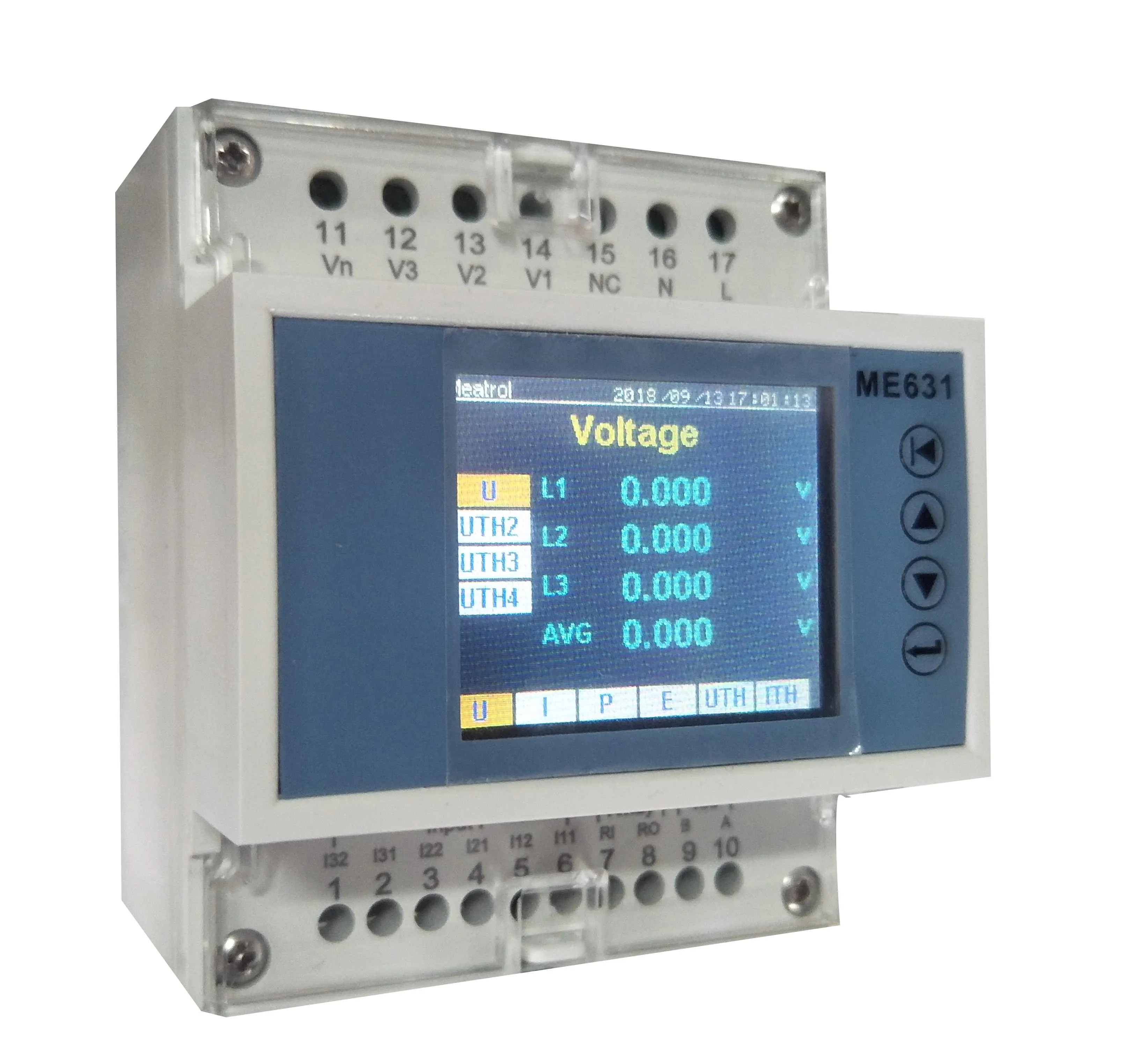 Электрический измеритель энергии дистанционный WIFI Modbus RTU RS485 Din рейка Rogowski катушка Интеллектуальный регистратор данных