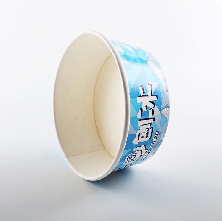 Wholesale disposable reusable custom printed food packing for popcorn soup ice cream fried chicken white paper bucket with lid