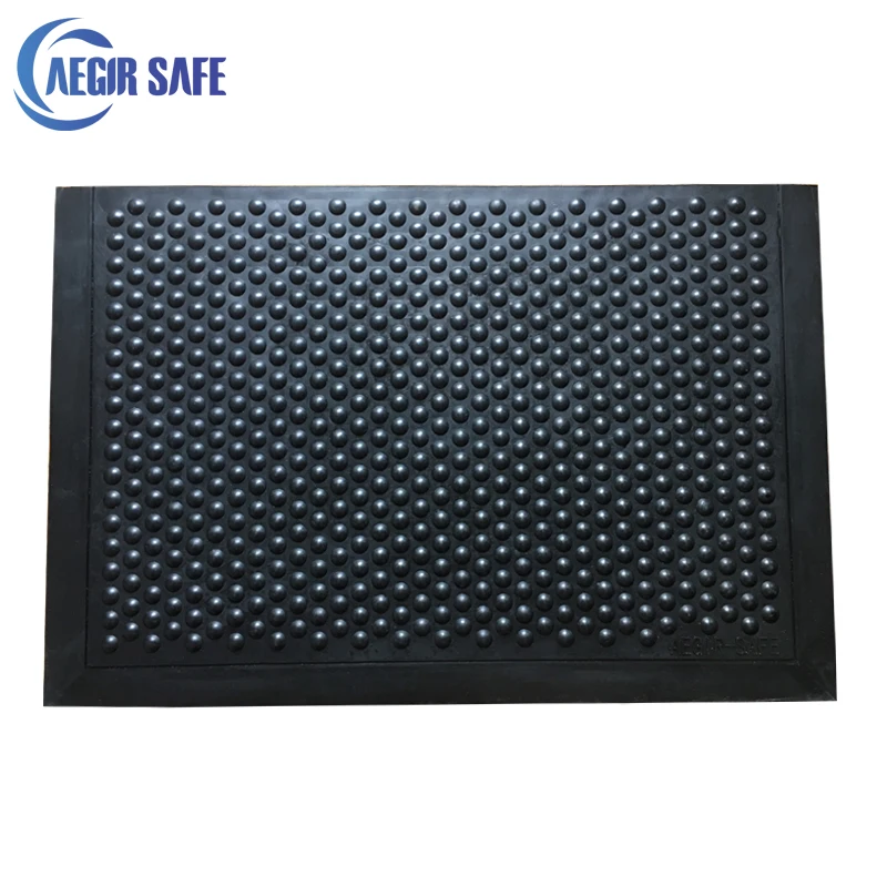 AEGIRSAFE Electrically  Conductive  Rubber Bubble Anti-slip Anti-Fatigue  Mats