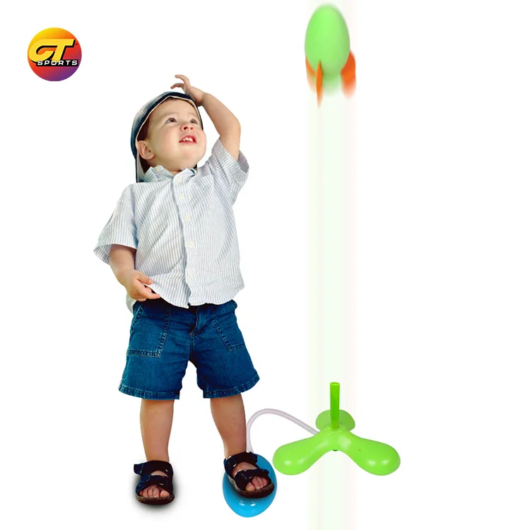 Foam Rockets Sturdy Launcher Stand With Foot Launch Pad Outdoor Play Toys For Kids Rocket Launcher Toy